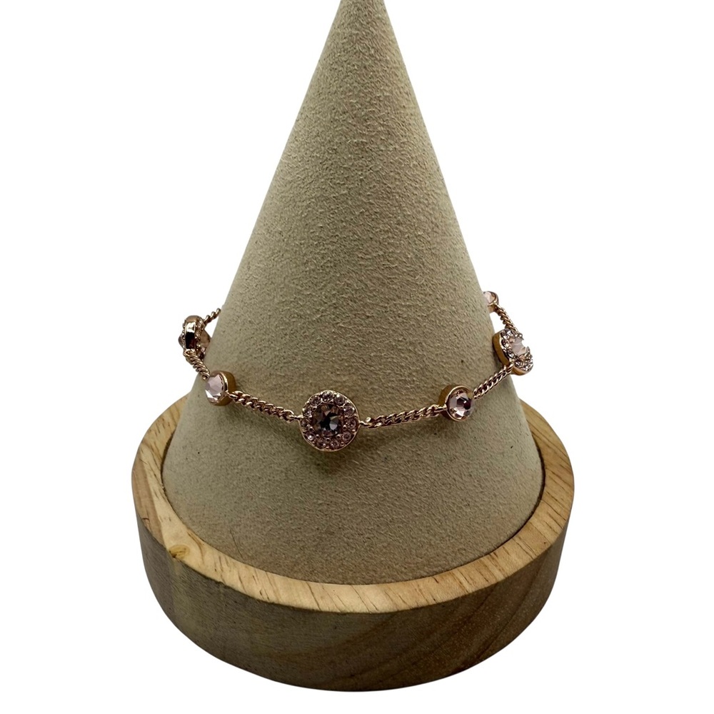 Givenchy Rose Gold Toned Bracelet with Crystal Details Size 6.5 - Picture 4 of 5